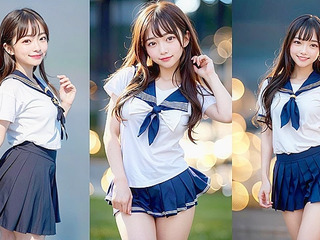 Beautiful girl in a sailor suit wants sex AI porn