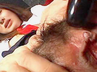 Asian schoolgirl in uniform deep throating a fat cock